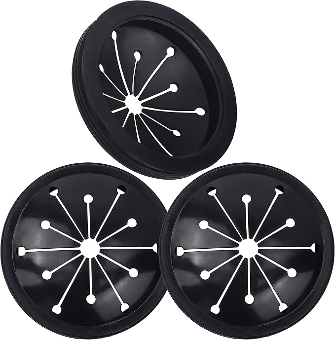 3 Pcs Garbage Disposal Splash Guards Sink Baffle Disposal Replacement Multi-function Drain Plugs food Waste Disposer Accessories for Whirlaway, Waste King and GE Models (3.1inch)