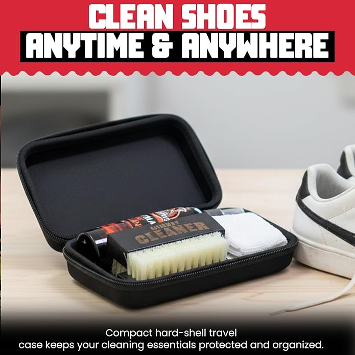Combat Cleaner Shoe Cleaning Kit – Complete Sneaker Care Solution for Leather, Suede, Canvas, Mesh, Nubuck & More