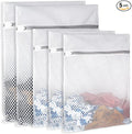Extra Large Honeycomb Mesh Laundry Bag125gsm Net Fabric Durable and Reusable Delicate Wash Bag,Travel Organization Bag for Lingerie,Clothes,Jeans,Bath Towel,Sock (2Large, 3Medium)