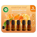 Air Wick Essential Mist Refill, 5 ct, Mandarin & Sweet Tangerine, Essential Oils Diffuser, Air Freshener
