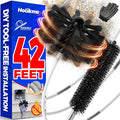 Holikme Dryer Vent Cleaner Kit - 42Ft Flexible Lint Brush for Deep Cleaning | Dryer Vent Cleaner Brush with Drill Attachment, Removes Years of Lint Buildup, Improves Airflow, Faster Drying & Fire Safety
