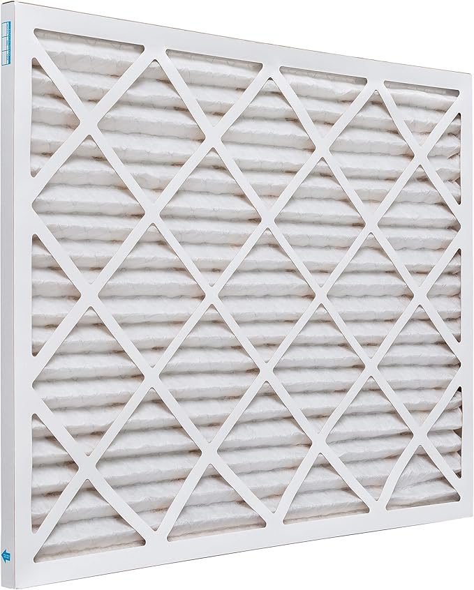 Aerostar 24x25x1 MERV 8, Pleated Air Filter, 24x25x1, Box of 6, Made in the USA