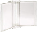 Tarifold Acrylic Desktop Reference Display System, 20 Pockets, Clear