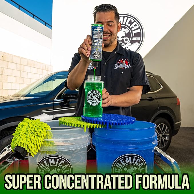 Chemical Guys, Honeydew Snow Foam Car Wash Soap for Foam Cannons, 1 Gallon | High-foaming pH-balanced suds for cannons, guns or buckets, gentle on wax and coatings, fresh honeydew scent