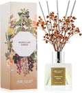 Reed Diffuser Set,3.38 fl oz (100 ml) - Moroccan Amber Oil Diffusers with 8 Reed Sticks, Home Fragrance Reed Diffuser for Bathroom Shelf Decor