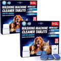 Washing Machine Cleaner Tablets for Pet Owners - Front & Top Load Washer Deep Cleaning - Septic Tank Safe - HE Support - Remove Stubborn Pet Hair - Eliminates Pet Smells - Prevents Pet Dander Build-up