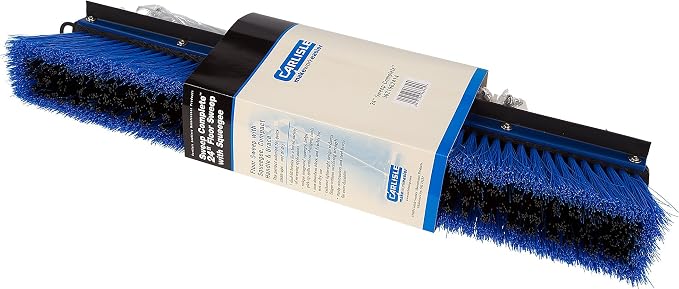SPARTA Sweep Complete Floor Sweep with Squeegee for Catering, Buffets, Restaurants, Stainless Steel, 24 Inches, Blue - (Pack of 6)