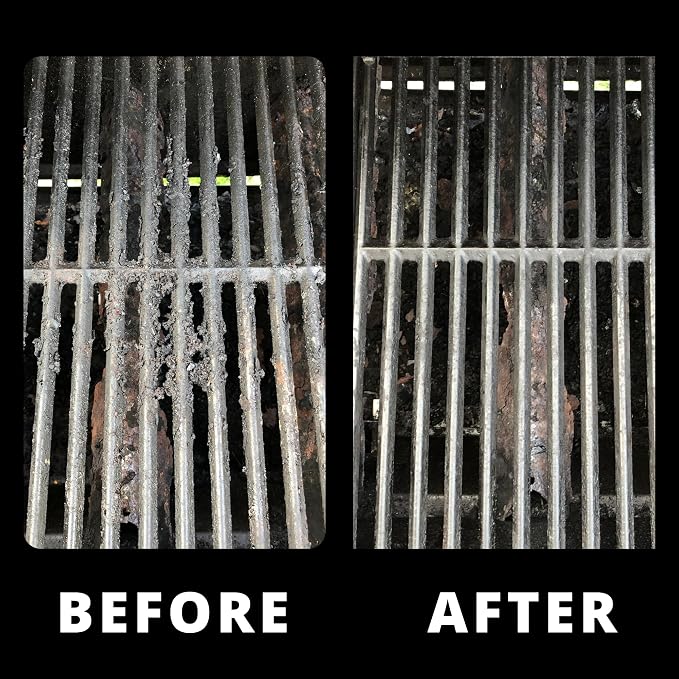 Grill Rescue Bristle-Free Steam Cleaning Grill Brush - Safe for All Grill Types, Heat-Resistant Kevlar Head, Perfect for Stainless Steel, Porcelain, Cast Iron Grates (Scraper Brush)