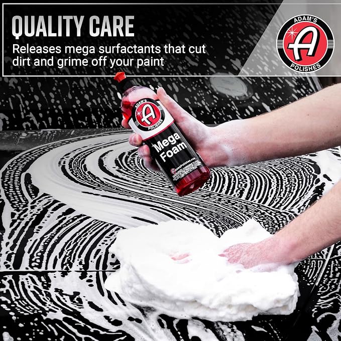 Adam’s Mega Foam (5 Gallon) - pH Neutral, Ultra Concentrated for Foam Cannon, Foaming Spray Gun, or Bucket – Safe for Wax, Sealants & Ceramic Coating – High Suds Car Cleaner