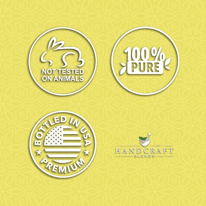 Handcraft Blends Lemon Essential Oil – 1 Fl Oz – 100% Pure and Natural – Premium Grade Essential Oil for Diffuser and Aromatherapy, Skin, Massage, Candle and Soap Making Fragrance