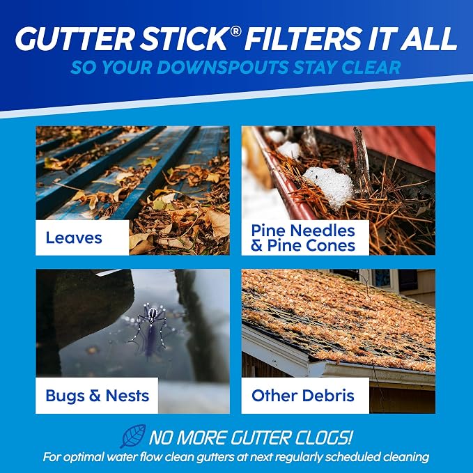 Downspout Guard - Prevents Clogs, Overflows & Water Damage - Universal Fit for All Gutters - Easy No-Tool Install - Weatherproof & Durable - Keeps Debris Out, Water Flowing - 1 Pack