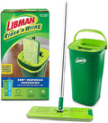 Libman Rinse 'n Wring Mop and Bucket System | Microfiber Floor Mop | Hardwood Floor Cleaner | Wet & Dry Mop | Clean & Dirty Water Chambers | Power Blades | 1 Total Microfiber Pad