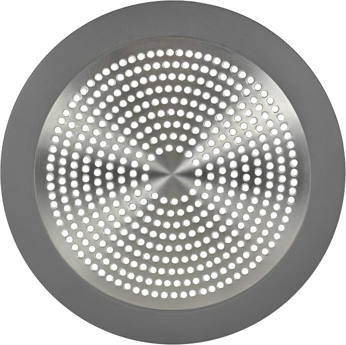 Danco 11040P Bathroom Sink Hair Catcher, Bathtub Drain Protector, Sink and Tub Strainer, 2-Pack