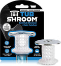 TubShroom Tub Drain Hair Catcher, Chrome – for Bathroom Drains, Fits 1.5” – 1.75” Bathtub and Shower Drains, White