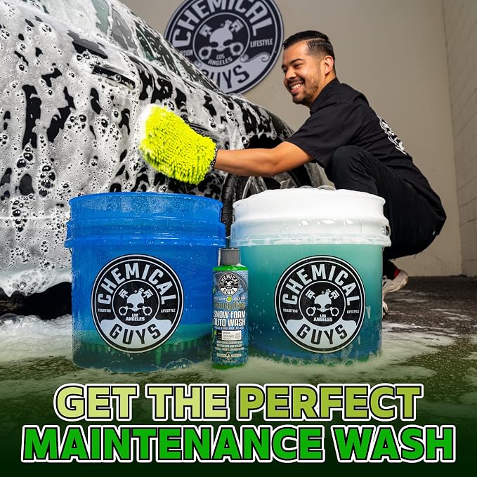 Chemical Guys, Honeydew Snow Foam Car Wash Soap for Foam Cannons, 1 Gallon | High-foaming pH-balanced suds for cannons, guns or buckets, gentle on wax and coatings, fresh honeydew scent