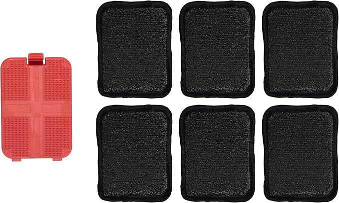 ThermoMaven BQ03 Grill Brush Replaceable Cleaning Head, Safe Bristle-Free BBQ Cleaning Tool, Barbecue Grill Cleaner, 6 Pcs Refill, Only for BQ03