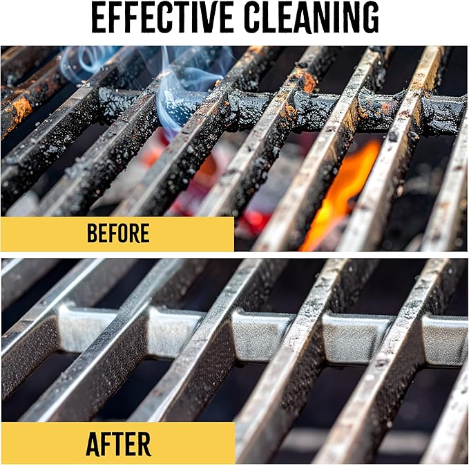 Kona Safe/Clean Bristle-Free Grill Brush - Stainless Steel BBQ Cleaner | Bristle-free stainless steel design, for outdoor grill grates, great grilling gift