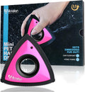 Analan Mini Pet Hair Remover for Car Detailing Dog Hair Tool Brush(Pink) | Deep Cleaning, Reusable Rubber, Gentle on Fabrics, Triangle Design For Car Interiors, Couch, Rugs, Carpet, Mats & Furniture