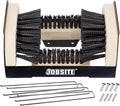 JobSite The Original Boot Scrubber - Includes Stakes for Grass Mounting - All Weather Industrial Shoe Cleaner & Scraper Brush