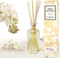 Reed Diffuser Set, Tuberose - Bathroom Shelf Décor | Exotic Tuberose and Fragrant Orange Blossom, Floral Room Freshener with Reeds, Vegan. Made in The USA