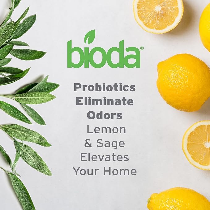 Bioda Multi-Purpose Probiotic Enzyme Cleaner and Deodorizer | Professional Strength | Trash Can Deodorizer, Pet Stains and Odors, Drains, Floors, Bathrooms, Toilets | Made in USA | 1 Gallon | 4 Pack