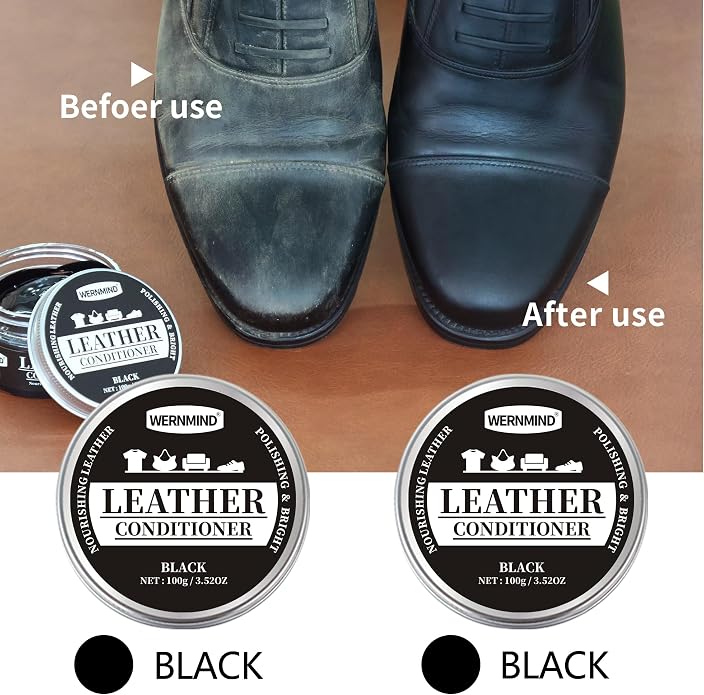 Black Neutral Shoe Polish Kit Boots Leather Conditioner Shoe Shine Cream