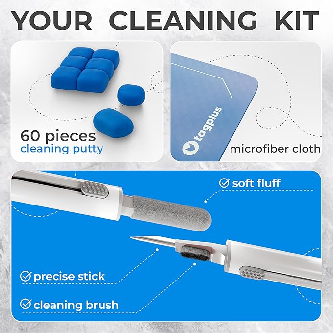 for Airpod Cleaner Kit + Pro Cleaning Tool - Compatible for Earbud Cleaning kit for iPhone Cleaning Kit for iPhone Cleaner Kit for Airpods Cleaning Kit Cleaning Clay Phone Cleaning Kit