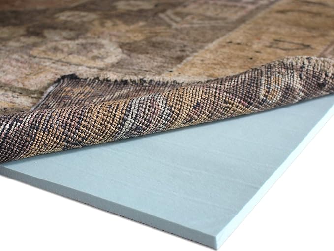 RUGPADUSA - Cloud Comfort Memory Foam - 7'x9' - 7/16" Thick - Luxurious Cushioned Rug Pad - Water Resistant