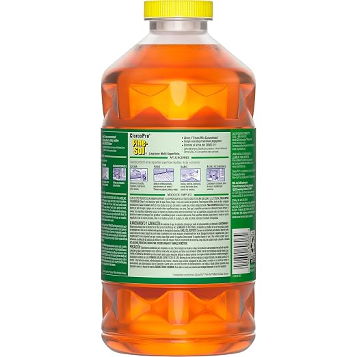 CloroxPro Pine-Sol Multi-Surface Cleaner, Clorox All Purpose Cleaner, Tackles Allergens, Odor, Dirt, Grime and Grease, Original Pine, 80 fl. oz., Pack of 3