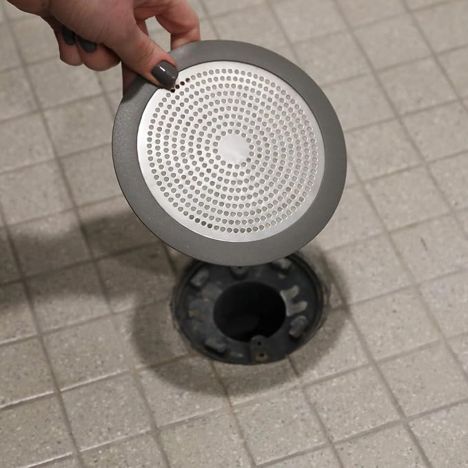 Danco 11040P Bathroom Sink Hair Catcher, Bathtub Drain Protector, Sink and Tub Strainer, 2-Pack