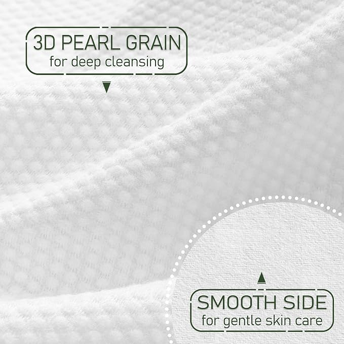 Christmas Style WOWOTEX Disposable Face Towels 120 Count Large Dry Wipes | 10"×12", Extra Thick Soft and Sensitive Skin friendly, Clean Facial Towels for Skincare, Makeup Removal and Facial Cleansing