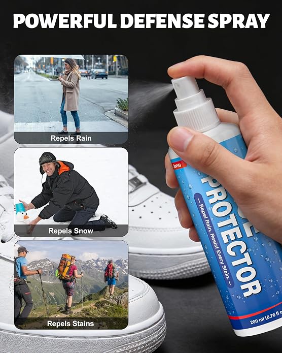 Jevvu Shoe Cleaner, Sneaker Cleaner Foam for Removing Stains and Dirt, Shoe Cleaning Kit for White Shoes