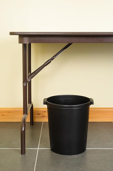 Jalema Re-Solution Office Wastebaskets, 4.75 Gallon, Black, 10 Pack | 10 office wastebaskets, 4.75 gallon, post-consumer recycled plastic, black, for office or home