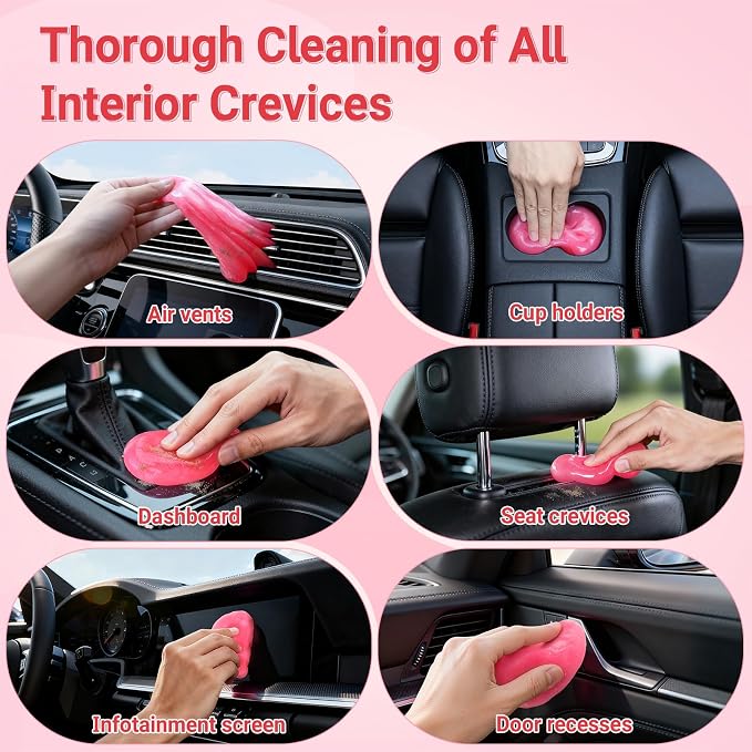 ColorCoral Cleaning Gel Dust Cleaner for PC Keyboard Car Detailing, 160g | For PC Laptops, Office Electronics, Car Interior, Computer and Gaming Accessories; Universal Cleaning Kit Gift for Men Women