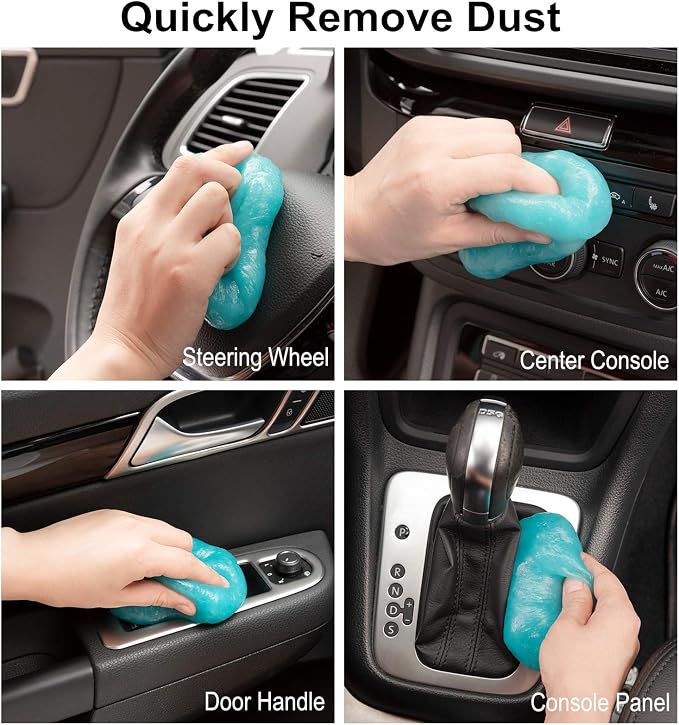 TICARVE 2Pack Cleaning Gel Car Putty Slime for Detailing Putty Detail Tools Car Interior Cleaner Automotive Cleaning Kits Keyboard Cleaner Blue Rose (320g/11.2oz) | Car Interior Cleaner Automotive Cleaning Kits Detail Tools Keyboard Office Laptop Dust ...