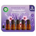 Air Wick Essential Mist Refill, 5 ct, Lavender and Almond Blossom, Essential Oils Diffuser, Air Freshener