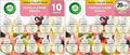 Air Wick Plug In Scented Oil Refill, 10ct, Vanilla and Pink Papaya, Air Freshener, Essential Oils, (Pack of 2)