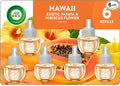 Air Wick Plug-In Scented Oil Refills, 6 Count, Hawaii Exotic Papaya and Hibiscus Flower, Air Freshener, Essential Oils