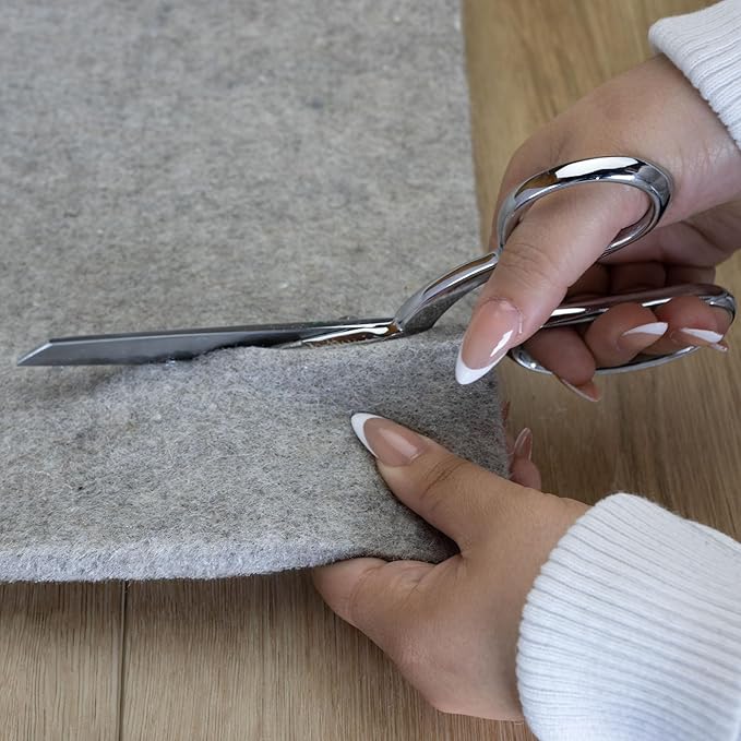 RUGPADUSA - Eco-Plush - 9'x11' - 1/2" Thick - 100% Felt - Luxurious Cushioned Rug Pad - Available in 3 Thicknesses, Many Custom Sizes