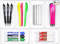 Simple Houseware Clear Drawer Organizer for Office Bin Desk Storage, 3.25"x 6.25", 6 Packs