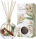 Cedarwood & White Musk Reed Diffuser, 3.34 Fl Oz | Luxury Hotel-inspired Scent,Air Fresheners for Bedroom, Bathroom, Living Room or Office; Gift-ready