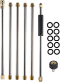 Tool Daily Pressure Washer Extension Wand, 90 Inch Power Washer Lance | 1/4 Inch Quick Connect, M22 14mm, 4000 PSI
