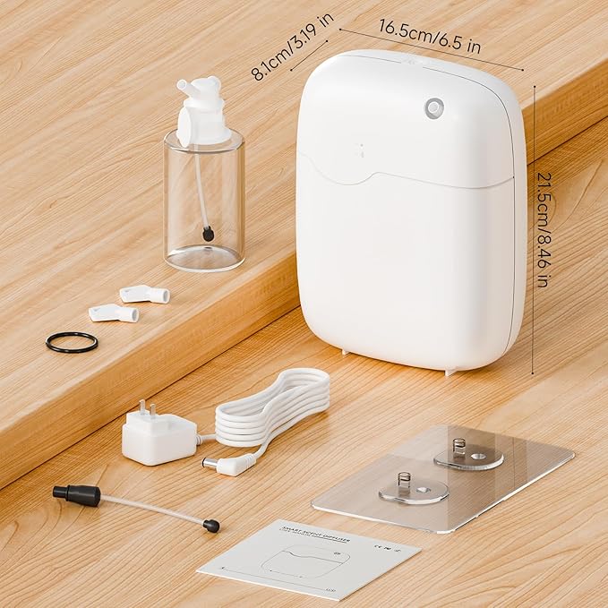 Waterless Essential Oil Diffuser for Home Large Room Hotel Whole House Gift | Scent Diffuser Up to 3000 sq ft, Smart Cold Air Scent Oil Machine, App & Panel Control,Long Lasting Aroma,No Water,400mL