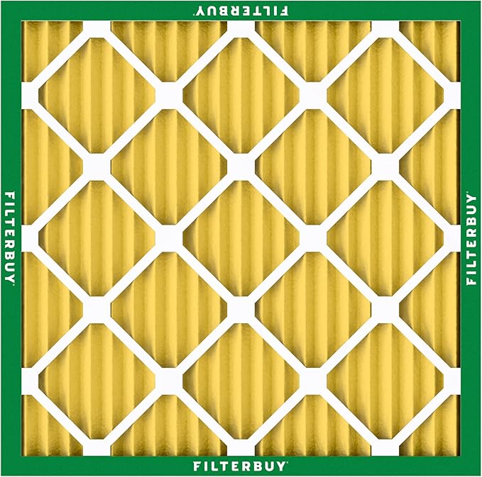 Filterbuy 20x20x1 Air Filter MERV 11 (MPR 1200) Allergen Defense Replacement (4-Pack), Electrostatic Pleated HVAC AC Furnace Filters, Made in USA (Actual Size: 19.50 x 19.50 x 0.75)