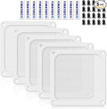 Dust Filter PC 140mm Computer Fan Filter Grills for Computer Cooler Fan/PSU/Routers 50 Mesh, Magnetic Frame PC Cooler Filter Dustproof Mesh (PVC, 140 * 140mm, 5pcs, White)