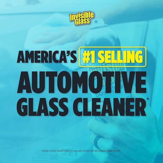 Invisible Glass 91164 19-Ounce Cleaner for Auto and Home for a Streak-Free Shine, Deep Cleaning Foaming Action, Safe for Tinted and Non-Tinted Windows, Ammonia Free Foam Glass Cleaner, Pack of 1