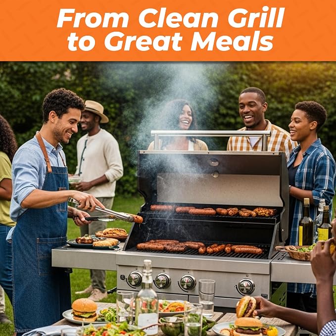 Proud Grill Q-Swiper Scrub-Clean Reusable Grill Cleaning Cloth - Non-Scratch Scrubbing Dish Cloths, Heavy Duty Micro-Coated Fiber Cloth, Multipurpose Kitchen Scrubber for Grills & Cookware - Pack of 2