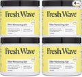 Fresh Wave Lemon Odor Removing Gel, 15 oz., Pack of 4 - Safer Odor Absorbers for Home, Natural Plant-Based Odor Eliminator, Every 15 oz. lasts 30-60 Days, For Cooking, Trash & Pets