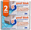 Pumie 2-Pack Pumice Stone for Pool Tile Cleaning - Calcium Remover for Tile & Plaster Stain - Cleaner for Calcium Build Up - Grout & Concrete Scouring - Pool Blok PB-12-5.75x2.87x2.87