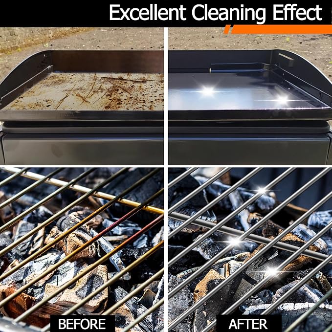 Heavy Duty Grill Cleaner, Grill Cleaning Bricks, Pumice Stone for Cleaning | for cleaning flat top, Pumice Griddle Cleaning Stone Removing Stains for BBQ, Swimming Pool, Sink (8 Pack)